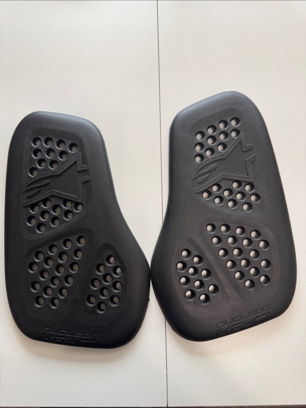Alpinestars Black Ventilated Motorcycle Armor Inserts